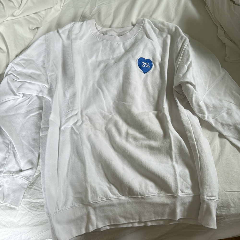 White Dairy Boy Crew Neck